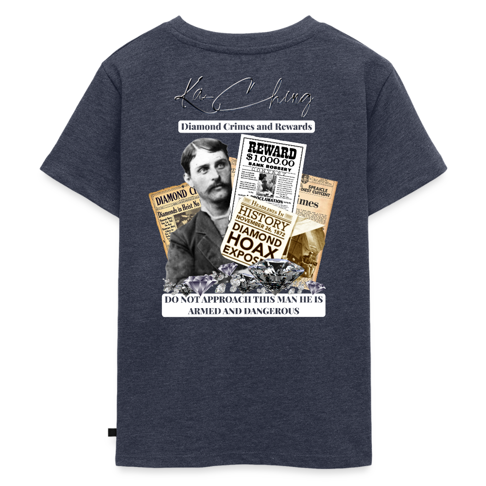 Diamond Range Diamond Hoax Tee limited edition - heather denim