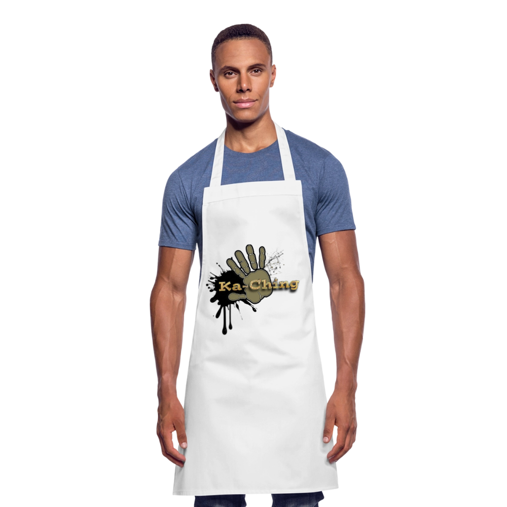 Cooking Apron gold - white