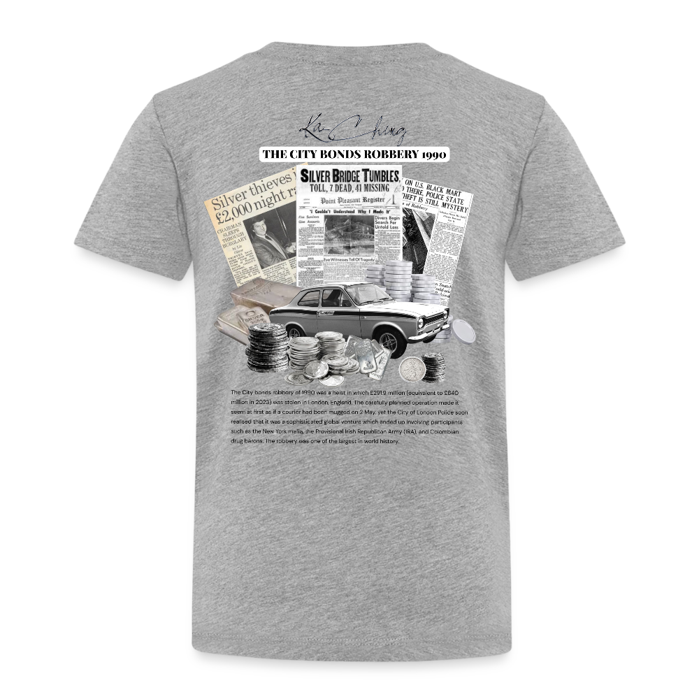 Silver Range City Bonds Robɓery 1990 Tee limited edition - heather grey