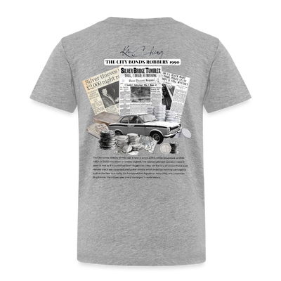 Silver Range City Bonds Robɓery 1990 Tee limited edition - heather grey