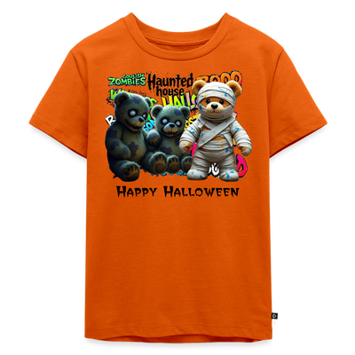 Teddies zombie mummy Halloween Tee - orange 