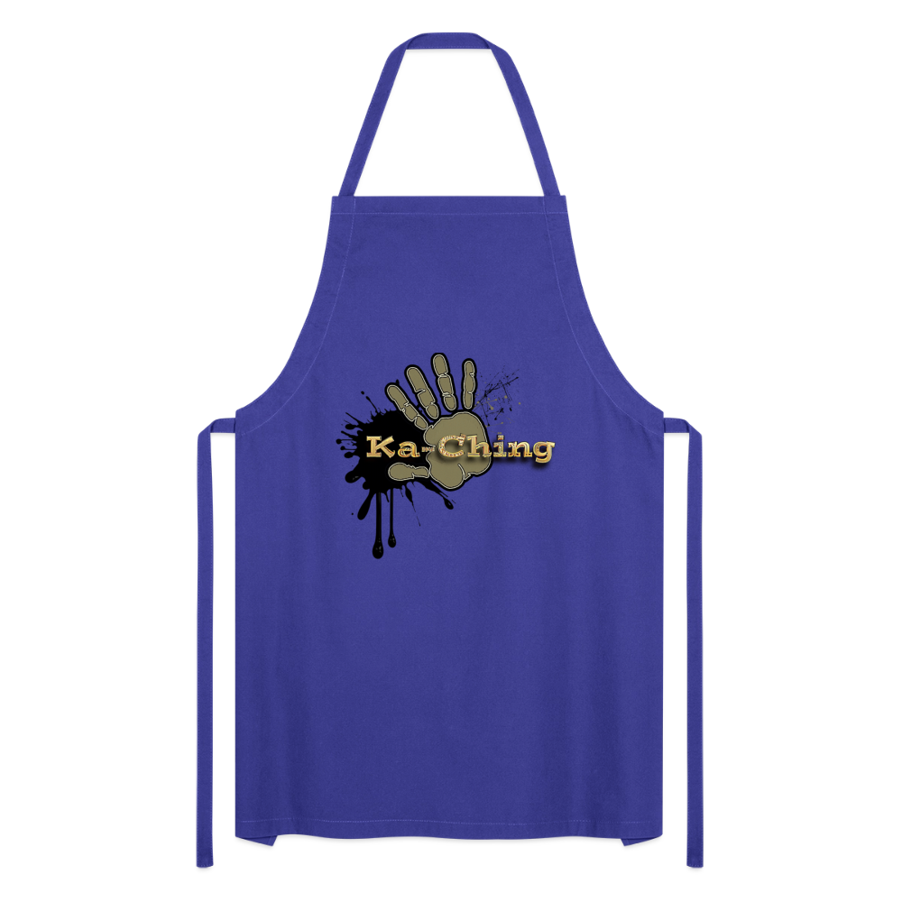 Cooking Apron gold - royal blue