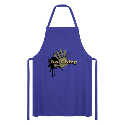 Cooking Apron gold - royal blue