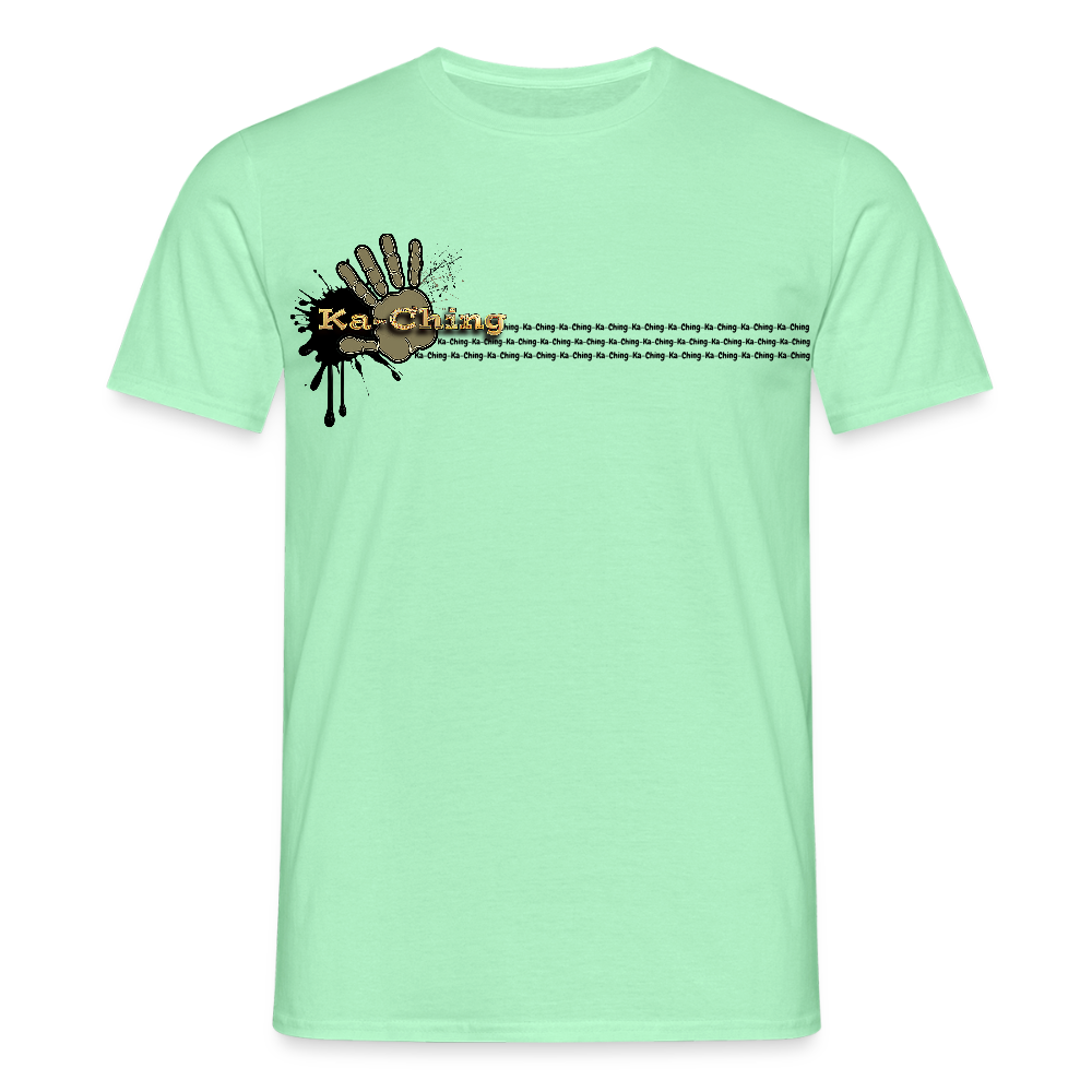 Ka-Ching T-Shirt Ching Gold Logo CHGD-T-02w - mint green