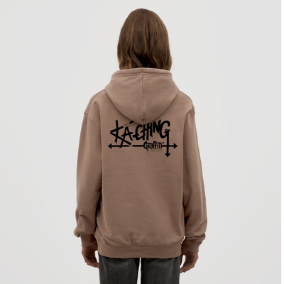 Minimal Range Unisex Hoodie limited Ka-Ching design2 - mocha