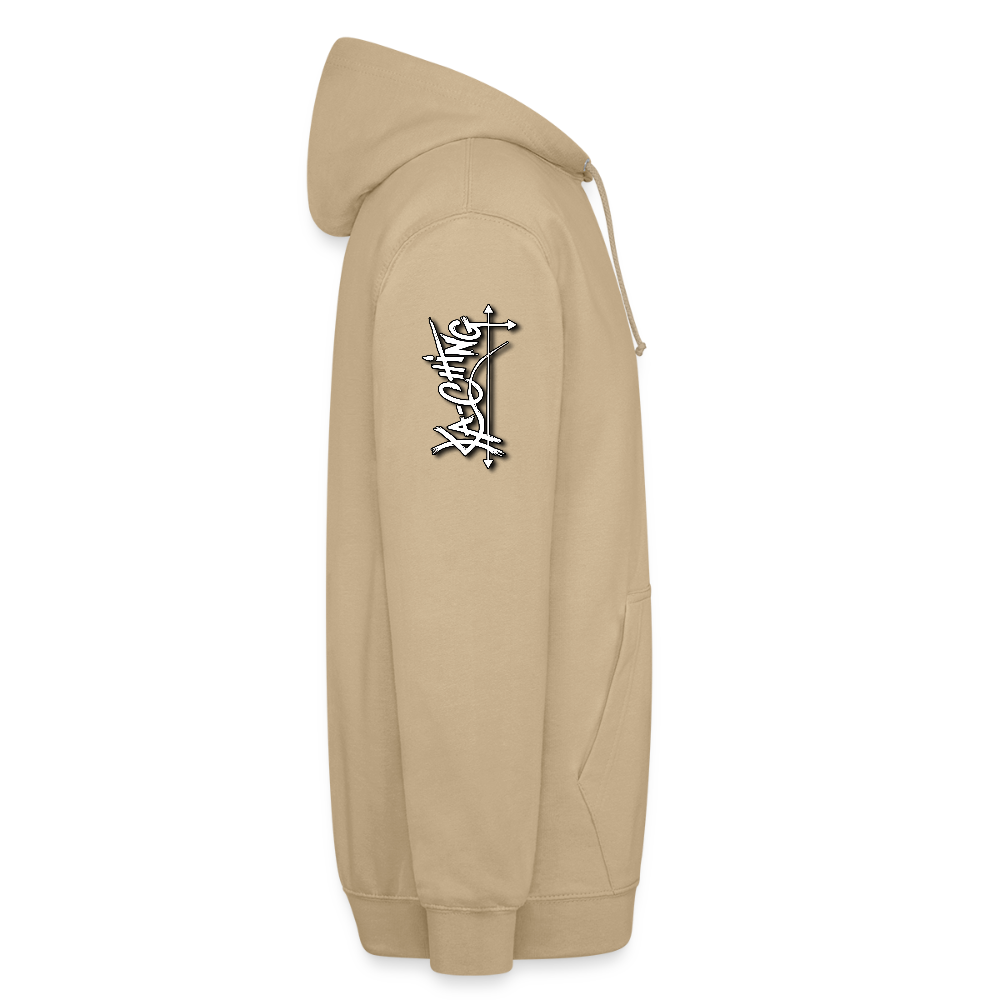 Ka-Ching Unisex Hoodie Ching Purple logo - beige