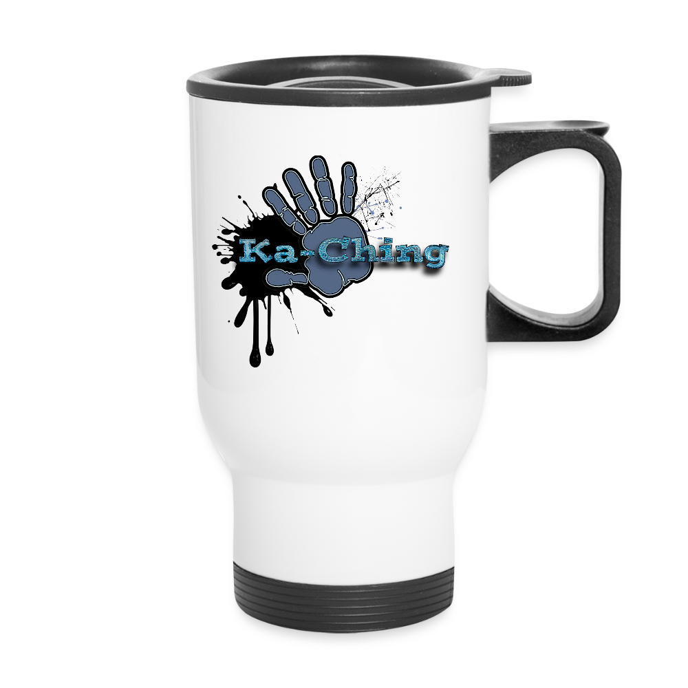 Ka-Ching Travel Mug  Ching Blue - white