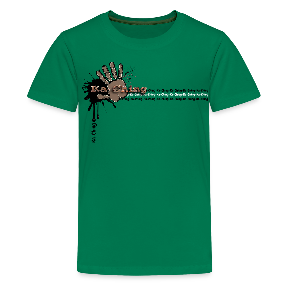 Unisex T-Shirt Ching Bronze Logo - kelly green