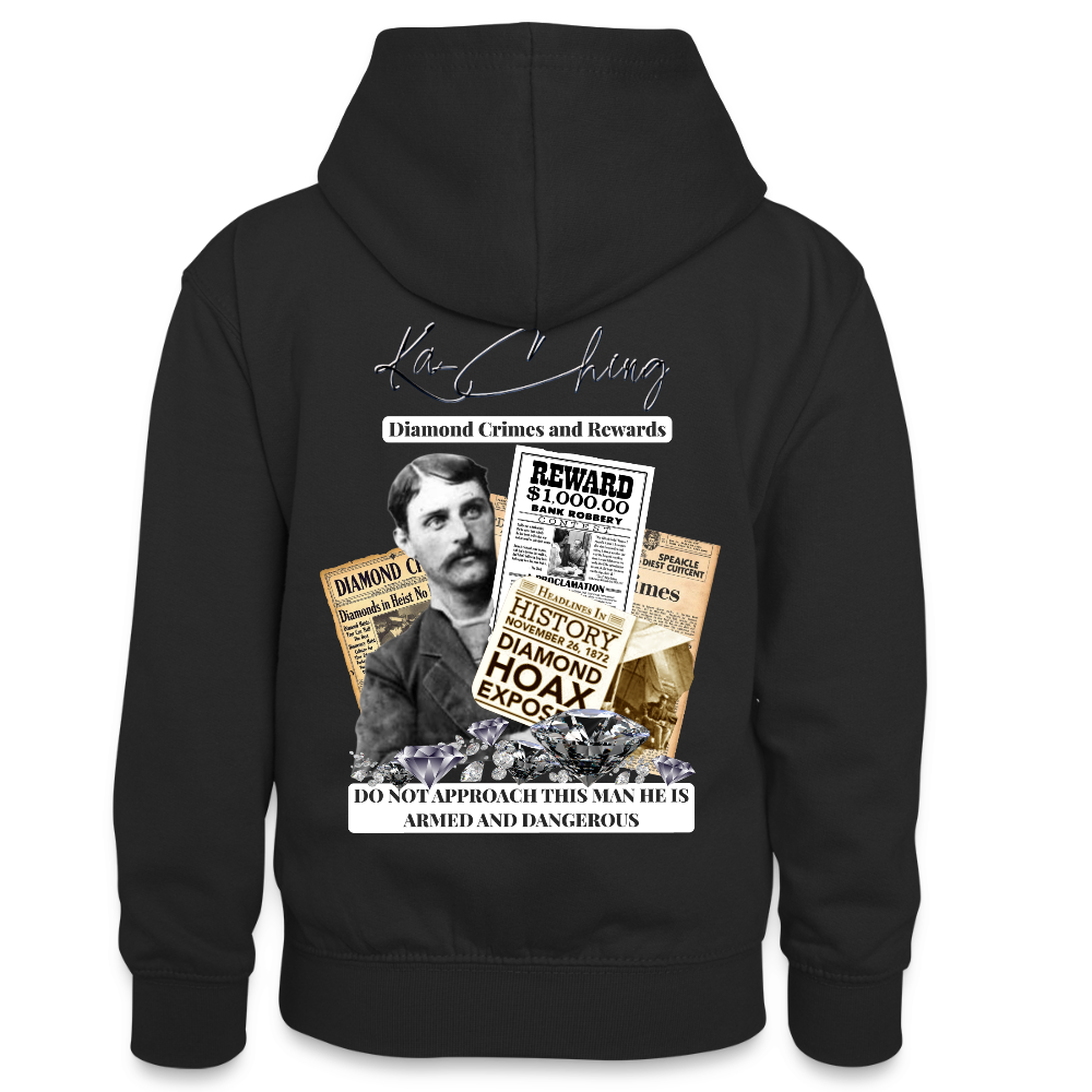 Diamond Range Diamond Hoax Hoodie limited edition - black/heather grey