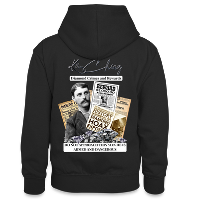 Diamond Range Diamond Hoax Hoodie limited edition - black/heather grey
