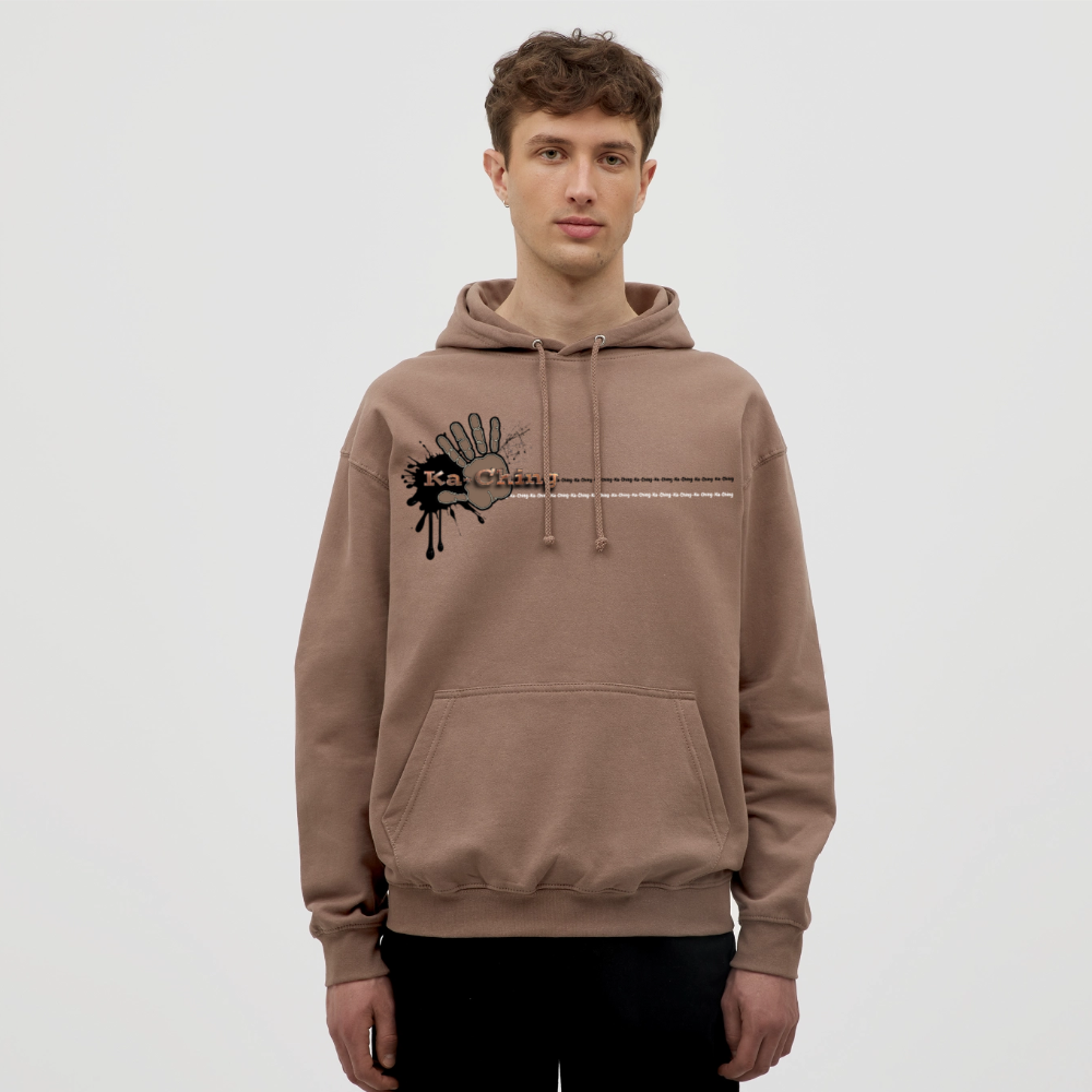 Ka-Ching Unisex Hoodie Ching Bronze logo - mocha