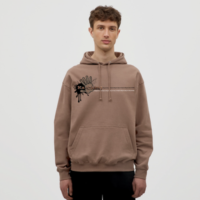 Ka-Ching Unisex Hoodie Ching Bronze logo - mocha