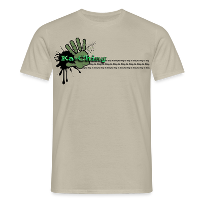 Unisex T-Shirt Ching Green Logo CHGR-T-01w - sand beige