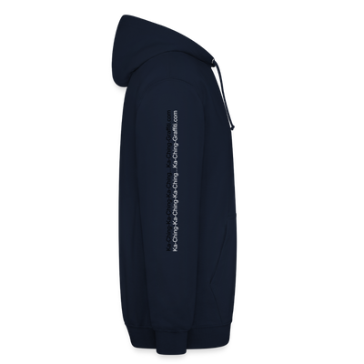 Unisex Hoodie Ching Bronze logo - navy