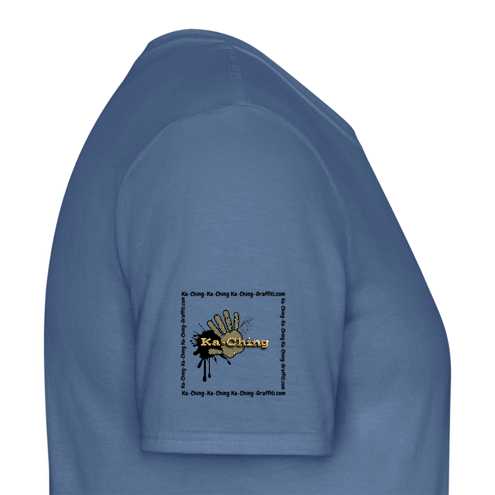 Unisex T-Shirt Ching Gold Logo CHGD-T-02c - dove blue 