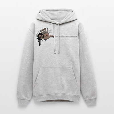 Ka-Ching Unisex Hoodie Ching Bronze logo - light heather grey