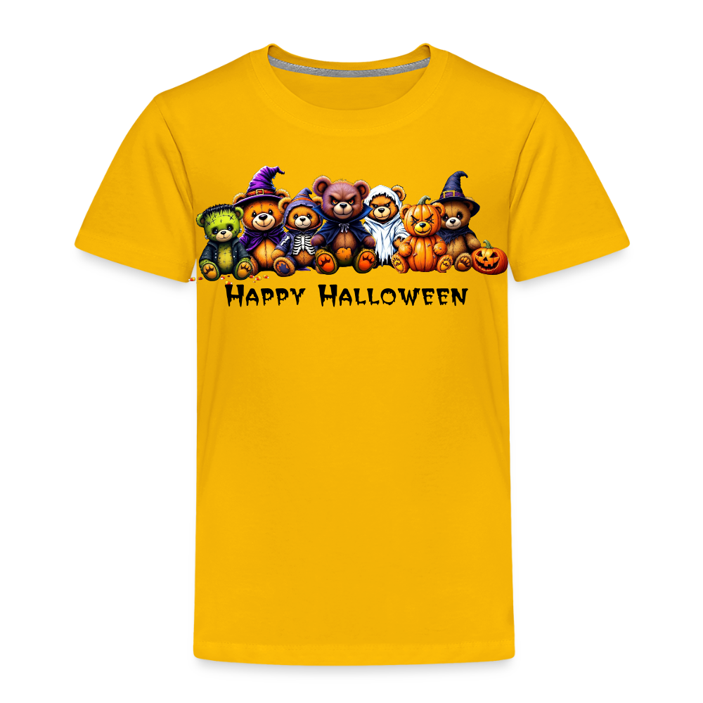 Teddies Halloween Tee - sun yellow