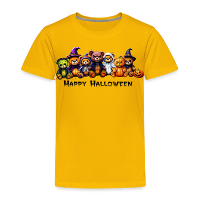 Teddies Halloween Tee - sun yellow