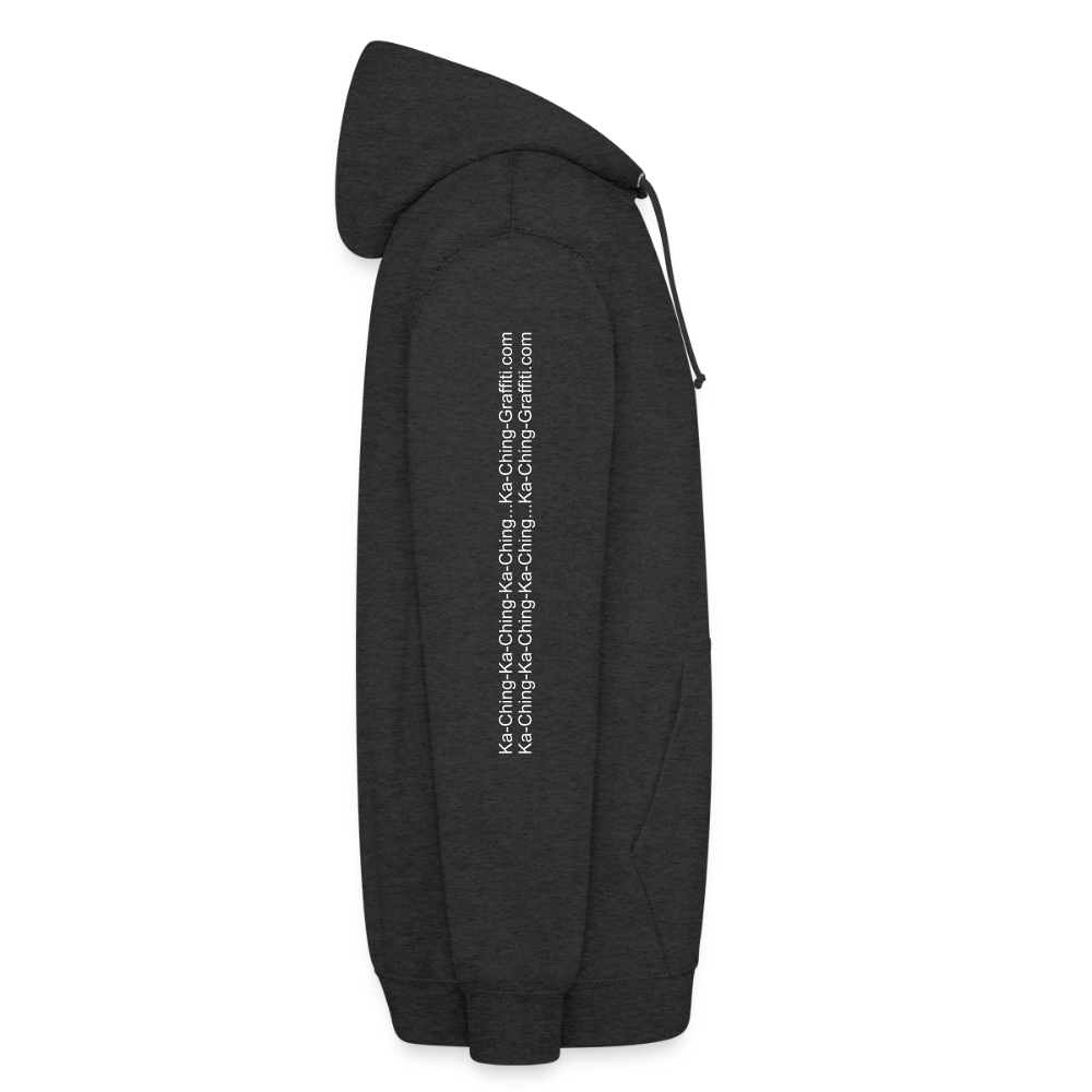 Unisex Hoodie Ching Purple logo - charcoal grey