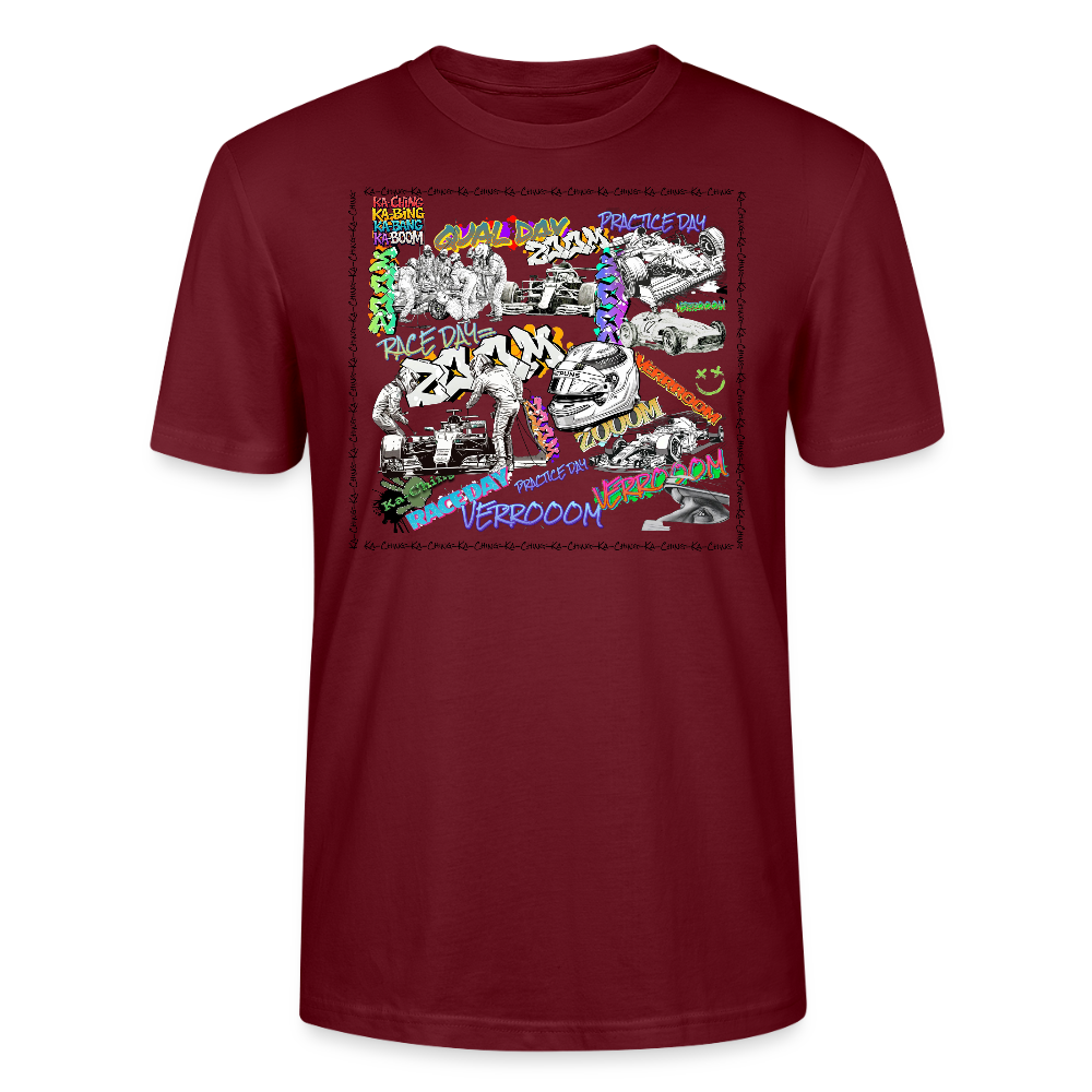 Ka-Ching Motorsports Graffiti T-Shirt - burgundy