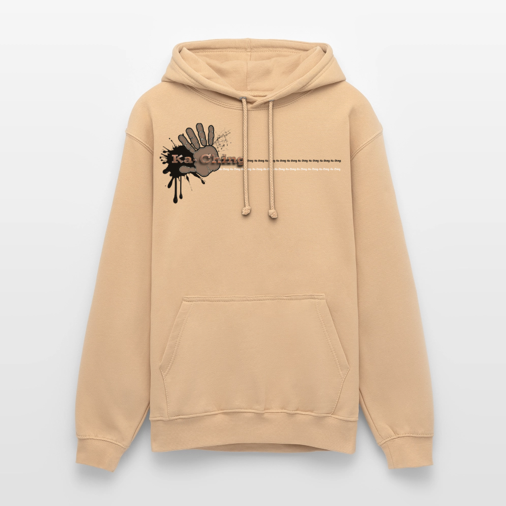 Unisex Hoodie Ching Bronze logo - peach