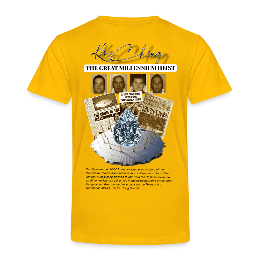 Diamond Range Millenium Heist 2000 Tee limited edition - sun yellow