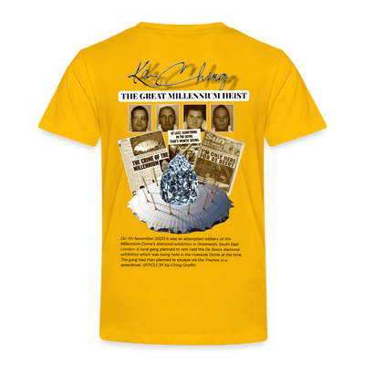 Diamond Range Millenium Heist 2000 Tee limited edition - sun yellow