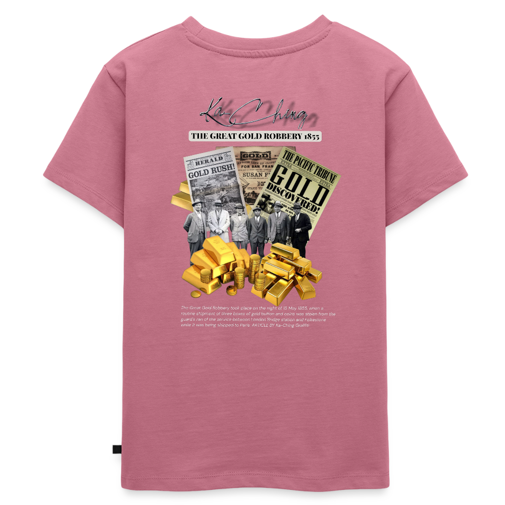 Gold Range The Great Robɓery 1855 Tee limited edition - mauve