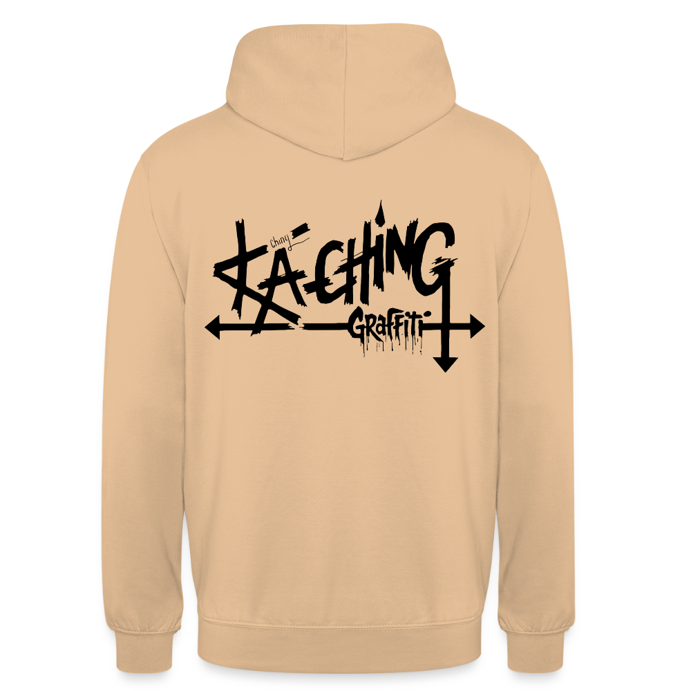 Minimal Range Unisex Hoodie limited Ka-Ching design2 - peach