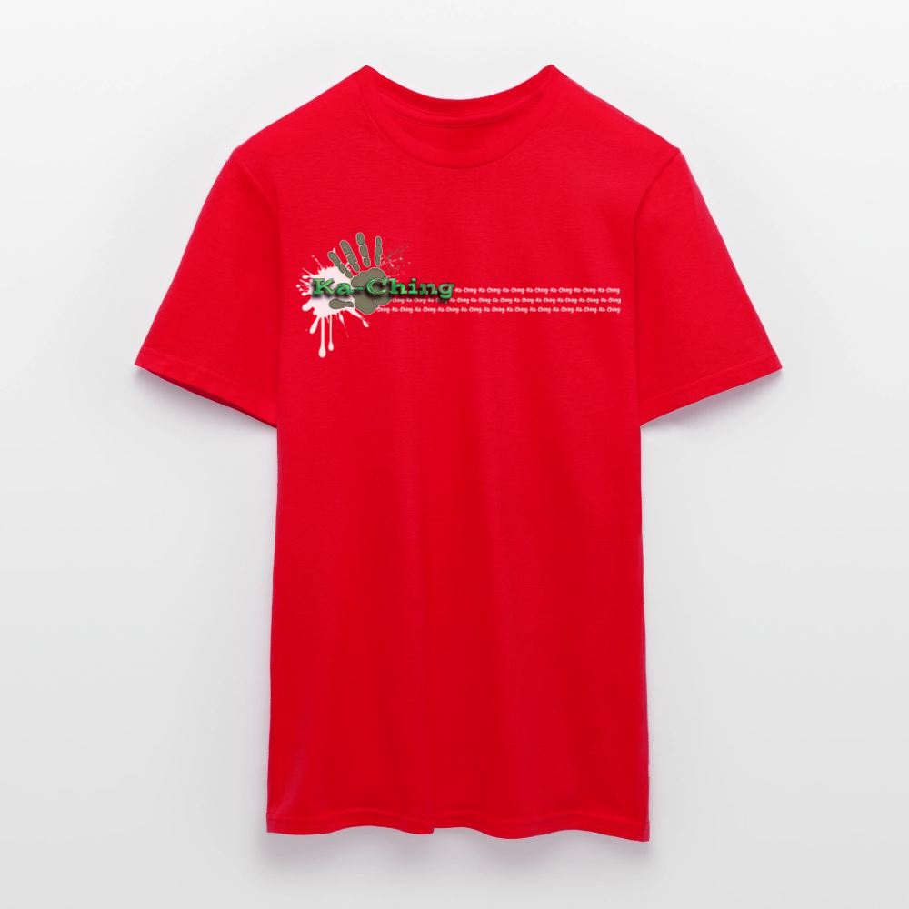 Unisex T-Shirt Ching Green Logo WH/Dark CHGR-T-01d - red