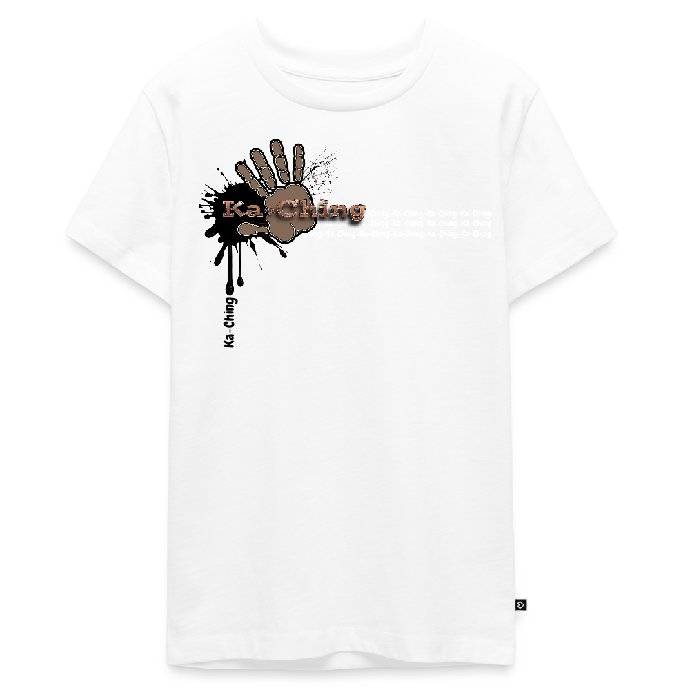 Unisex T-Shirt Ching Bronze Logo - white