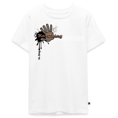 Unisex T-Shirt Ching Bronze Logo - white
