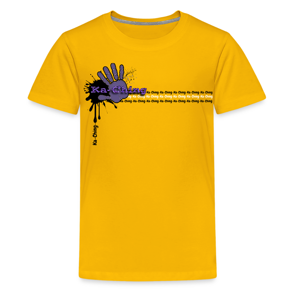 Unisex T-Shirt Ching Purple Logo - sun yellow