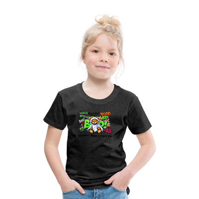 Teddie Ghost boo Tee - charcoal grey