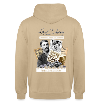 diamond range limited edition Hoodie  design 3 - beige