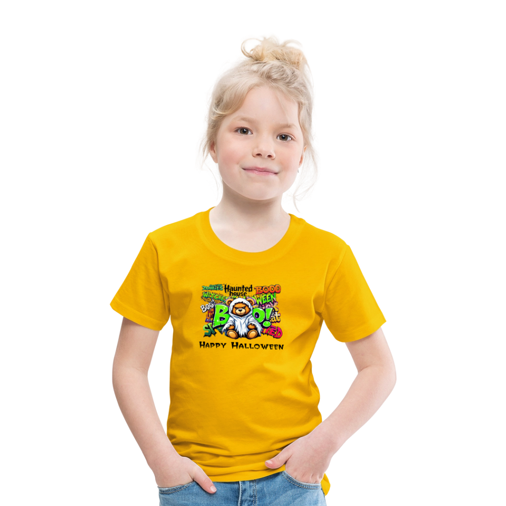 Teddie Ghost boo Tee - sun yellow