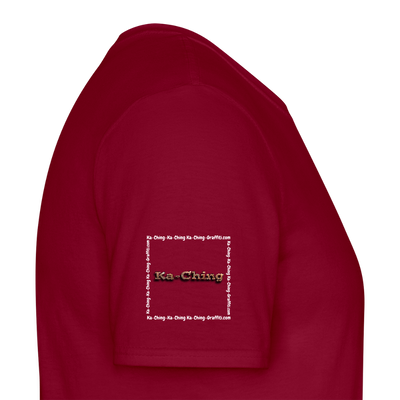 Unisex T-Shirt Ching Bronze Logo WH/Dark CHBR-T-04d - brick red