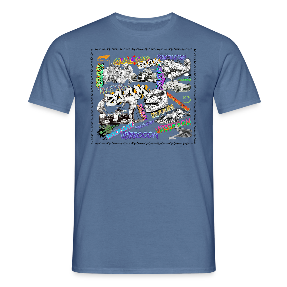 Unisex T-Shirt F1 Graffiti - dove blue 