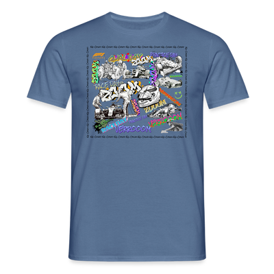Unisex T-Shirt F1 Graffiti - dove blue 