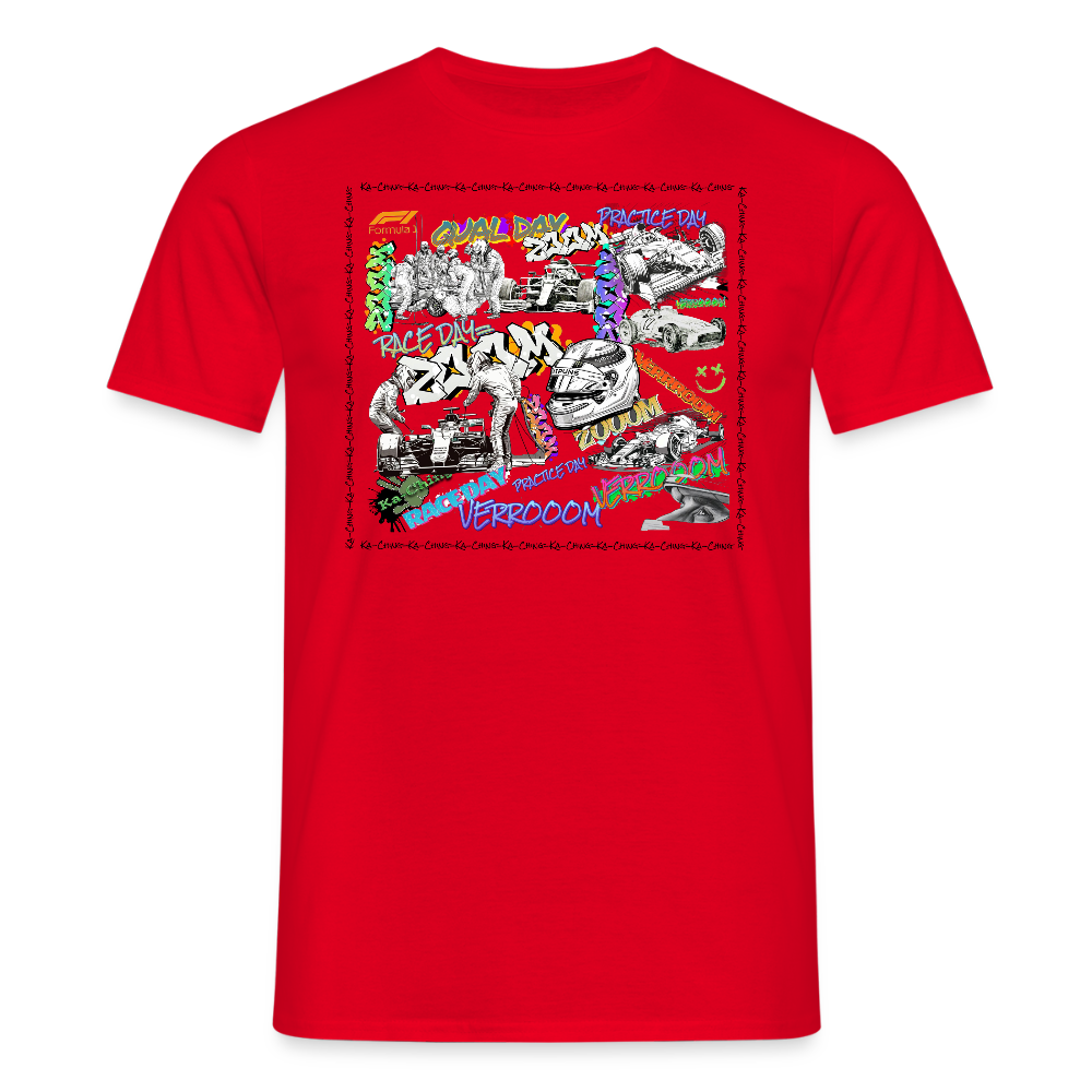 Unisex T-Shirt F1 Graffiti - red