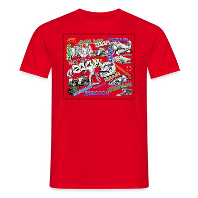 Unisex T-Shirt F1 Graffiti - red