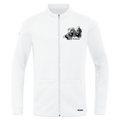 Made in Rwanda unisex Zipped Hoodie JAKO Pro Casual Jacket - white