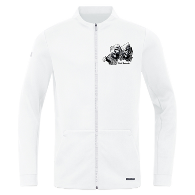 Made in Rwanda unisex Zipped Hoodie JAKO Pro Casual Jacket - white