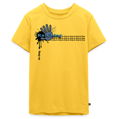 Unisex T-Shirt Ching Blue Logo - yellow