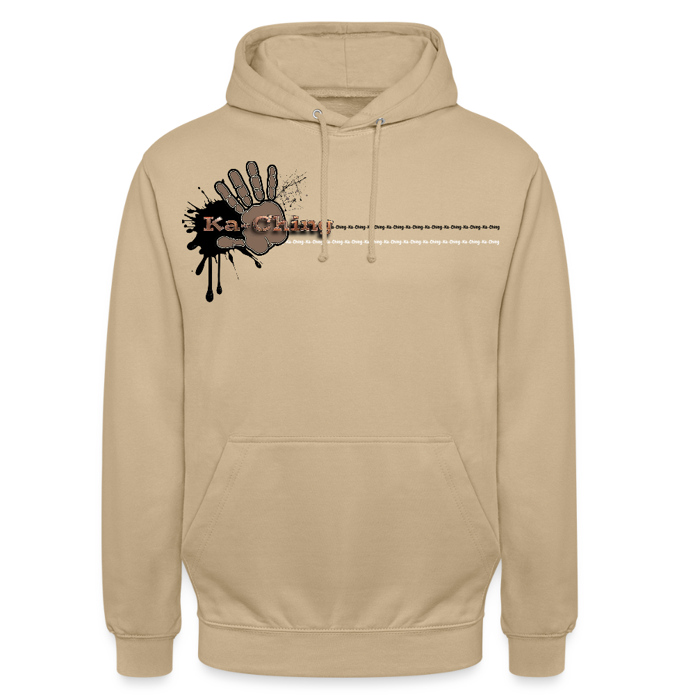 Ka-Ching Unisex Hoodie Ching Bronze logo - beige