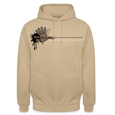 Ka-Ching Unisex Hoodie Ching Bronze logo - beige