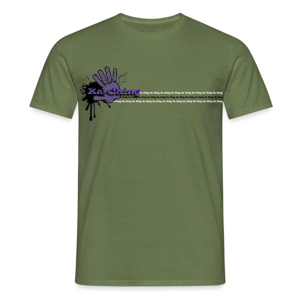 Unisex T-Shirt Ching Purple Logo CHPU-T-06c - military green