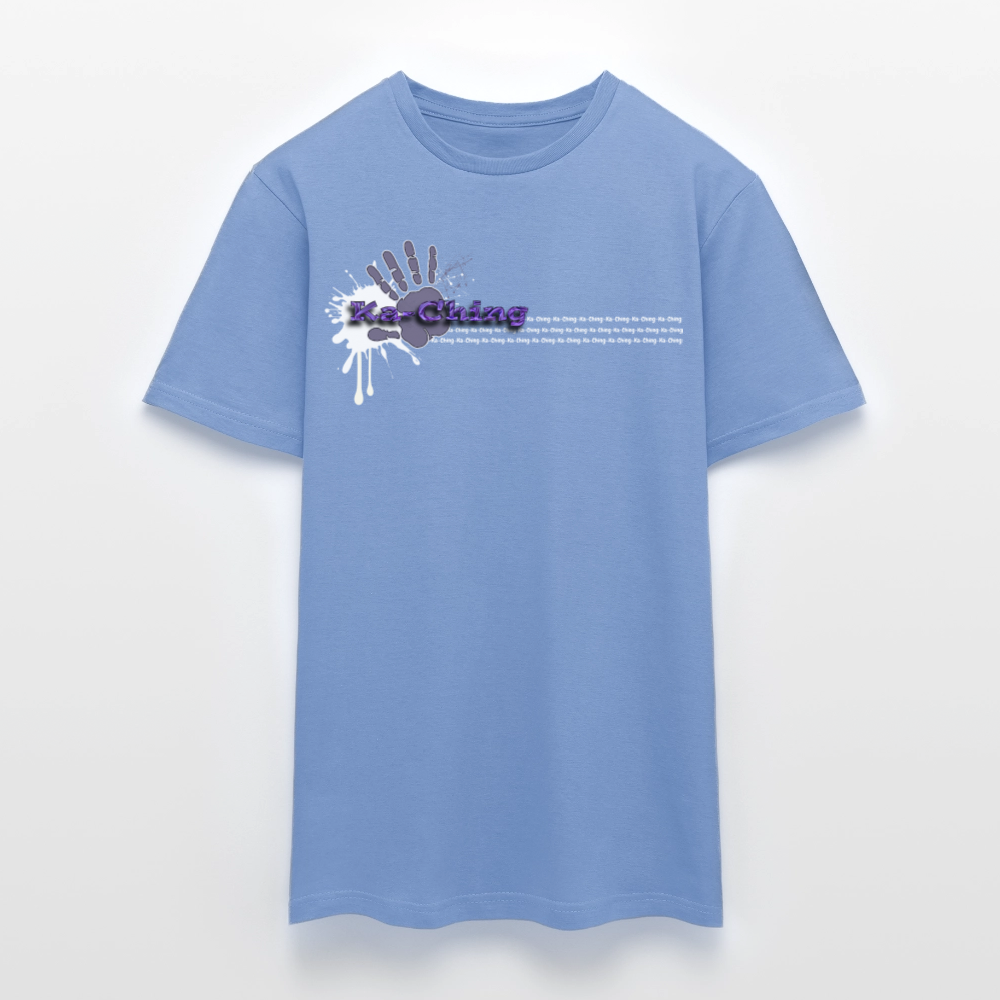 Unisex T-Shirt Ching Purple Logo WH/Dark CHPU-T-06d - carolina blue