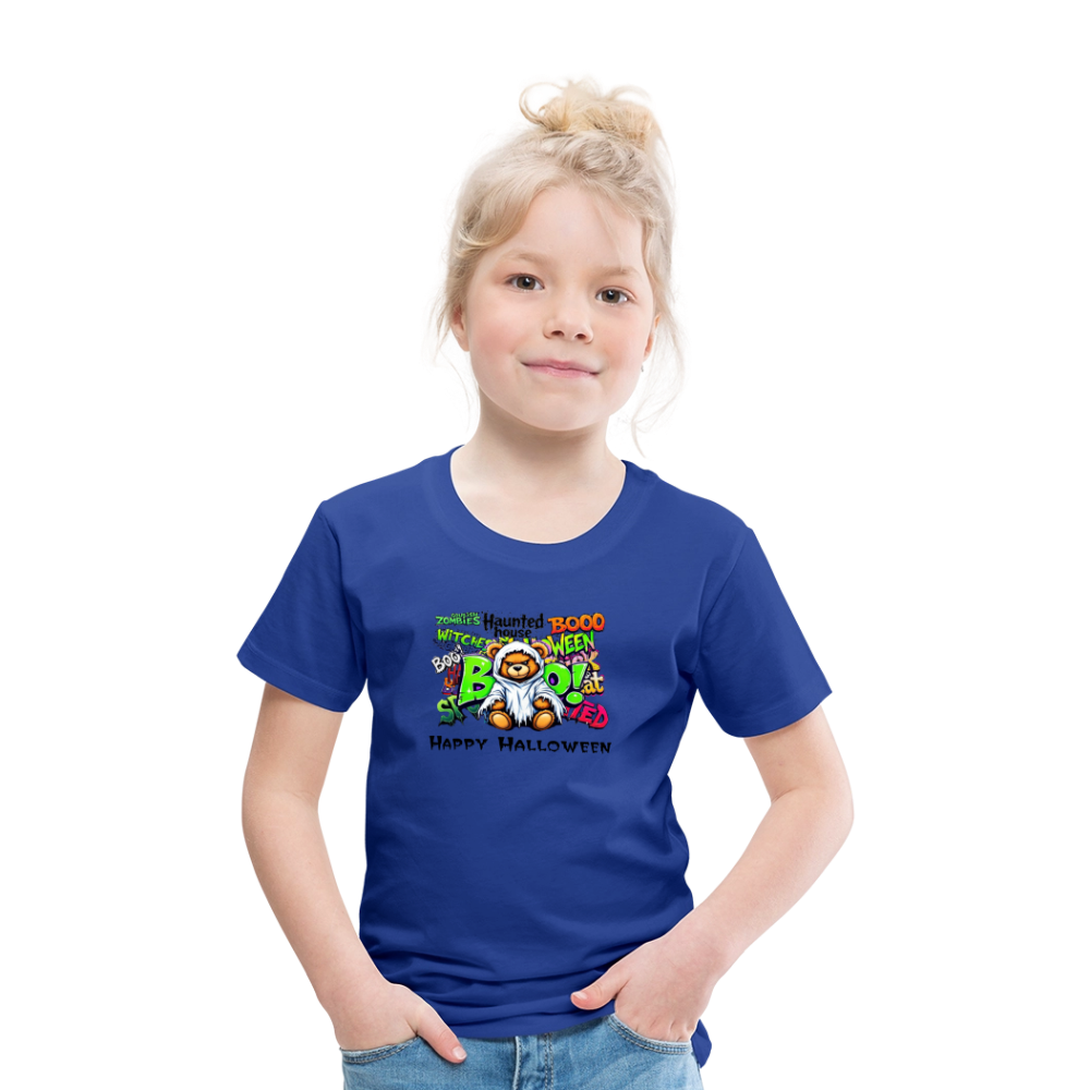 Teddie Ghost boo Tee - royal blue