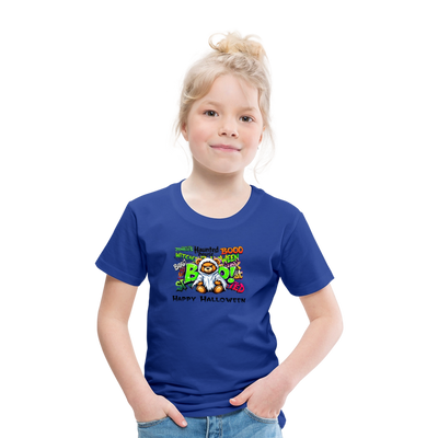 Teddie Ghost boo Tee - royal blue